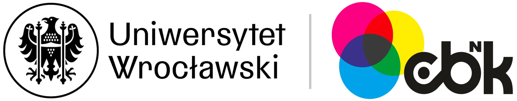 Logotyp Uniwersytetu Wrocławskiego i Centrum Badań nad Kolorem